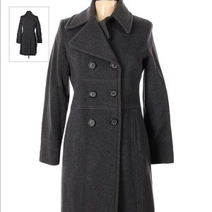 Via Spiga graphite wool coat